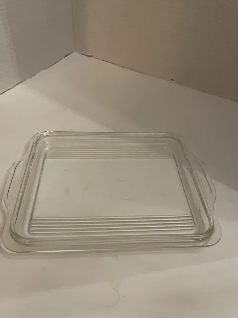 Pyrex Refrigerator Replacement Lid  Clear Glass 8.5x6.5. 203-C