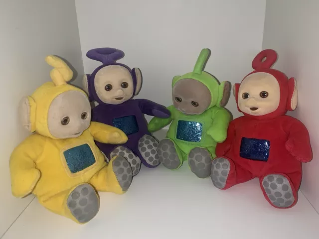 Teletubbies Full Set of Rarer Ragdoll Productions 1998 Vintage Plush Beanies