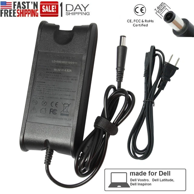 AC Adapter Charger for Dell Inspiron 15 3520 3521 1501 1505 Laptop Power Supply