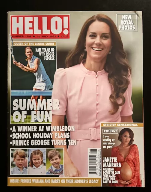 Hello Princess Of Wales Kate Middleton July 2023 Number 1796 New Royal Photos