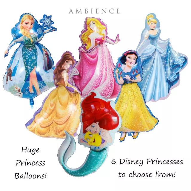 Palloncini principessa Disney festa di compleanno 37" decorazioni belle Elsa Ariel ragazze