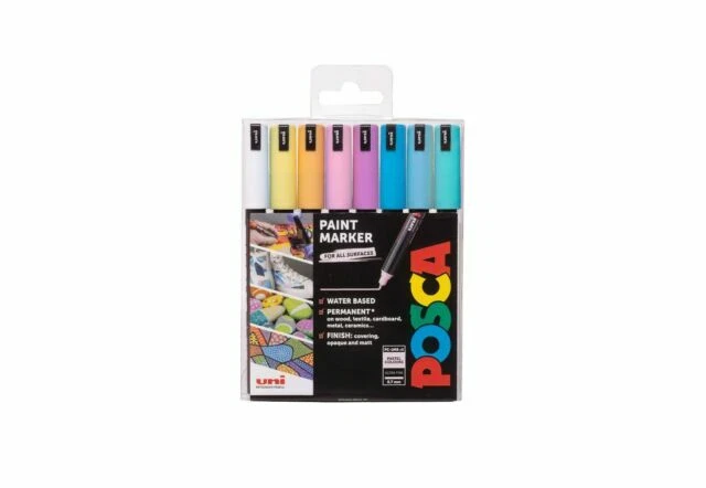 POSCA Marker PC-1MR Ultra Fine Coloured Pack Of 16 | Zart - View #3