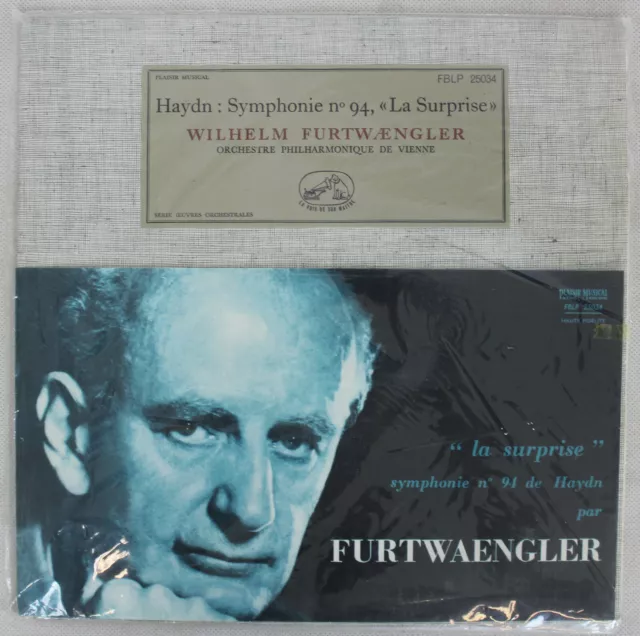 Vinyl Record - Haydn - Symphonies N°94 " La Surprise - W.Furtwaengler - Int