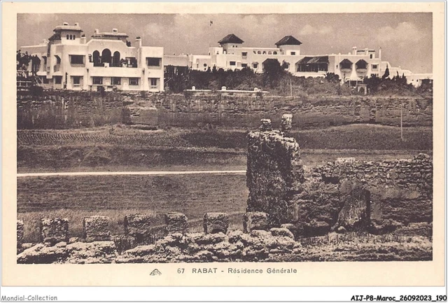 CPA Glacée Rabat – Résidence Neuve – Maroc – Vintage 1939-45 – Neuf