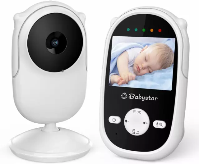 Babystar Baby Monitor with Camera and Night Vision,Wireless Video Baby Monitor w