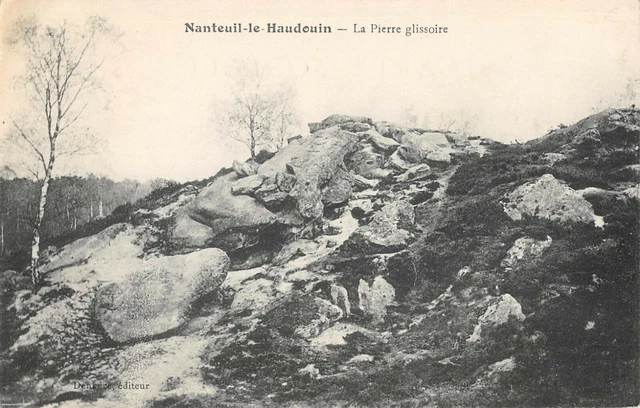 Cpa 60 Nanteuil Le Haudouin La Pierre Glissoire