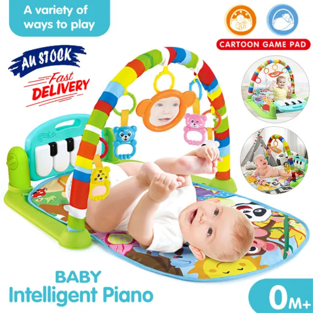 Baby Play Gym Infant Pad Rack Music Toy Activity Centre Floor Piano Kids Lullaby