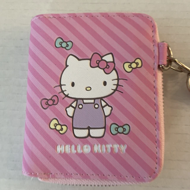 Sanrio Hello Kitty Strap Zip Wallet Wristlet Purse Kids Gift Pink Cute Design 🎁