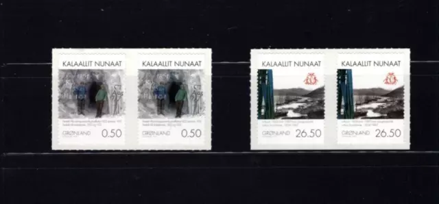 Greenland 576-77 Mining Pairs 2010 VF Mint NH MNH Complete Set A9LC