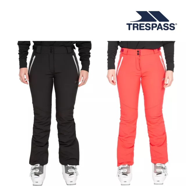 Trespass Womens Ski Trousers Slim Fit Salopettes with Microfleece Lining Lois