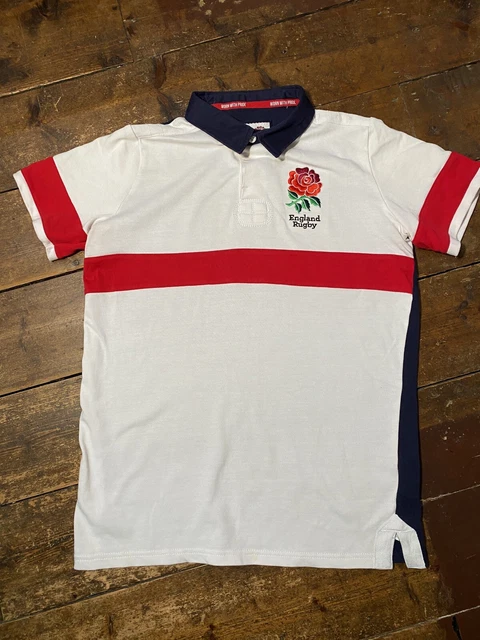 England Rugby Polo Shirt Age 13 Years Boys