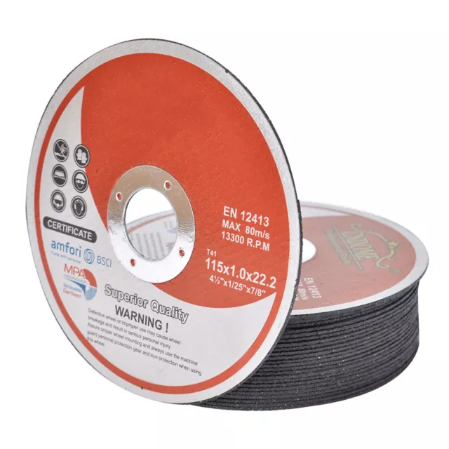 Pack 50 4-1/2"×.040"×7/8" Cut-off Wheel-Metal & Stainless Steel Cutting Discs