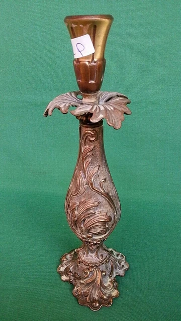 Candelabro Vintage En Fer à Deux Branches - Porte-bougies Ancien