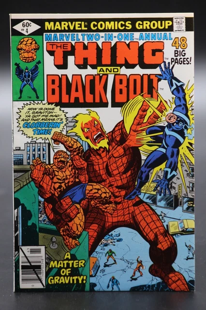 Marvel Two-in-One (1974) Annual #4 1st Print Joe Sinnott Thing & Black Bolt NM
