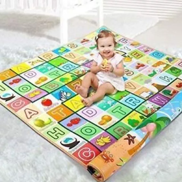 200X180Cm 2 Side Play Mat Kids Crawling Educational Game Soft Foam Picnic Carpet