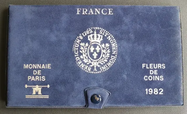 France - Francia - French Coins - Coffret Monnaie De Paris Fdc 1982.