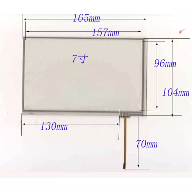 New For LMS700KF01 7" 16:9 165X104mm Touch Screen Glass Panel