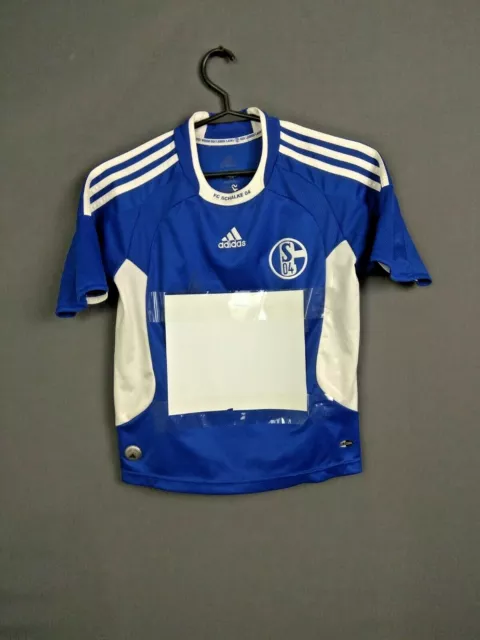 FC Schalke 04 Jersey 2008/10 Home Kids Boys Youth 7-8 y Shirt Trikot Adidas ig93