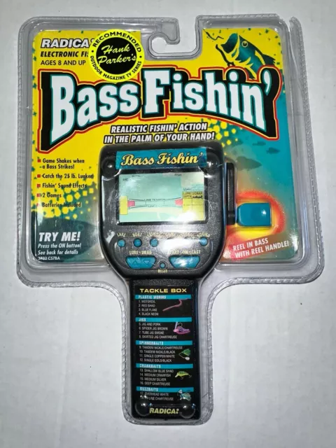 Vintage Radica Bass Fishin' Fishing Handheld Electronic Game Model 3732 NEW RARE