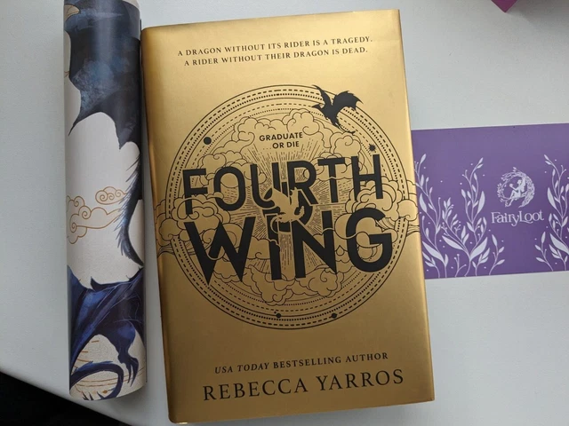 FAIRYLOOT FOURTH WING Rebecca Yarros Special Edition Hand Signed