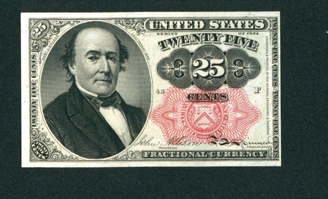 25¢ ((HIGHER GRADE CHOICE AU)) Fifth Issue Fractional Note ** DAILY CURRENCY