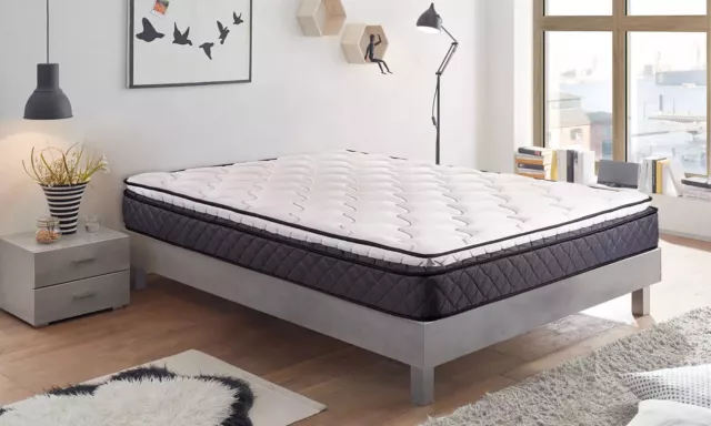 Matelas  mémoire de forme soutien ferme avec surmatelas intégré confort moelleux