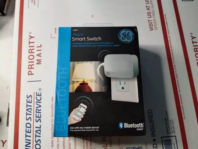 GE 13867 Plug-In Smart Switch Bluetooth Wireless Control & Dim Lights