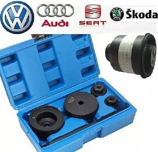 Hinterachsbuchsen Lager Press-Werkzeug Einbausatz VW Golf Bora 2 3 IV 5 Audi A3