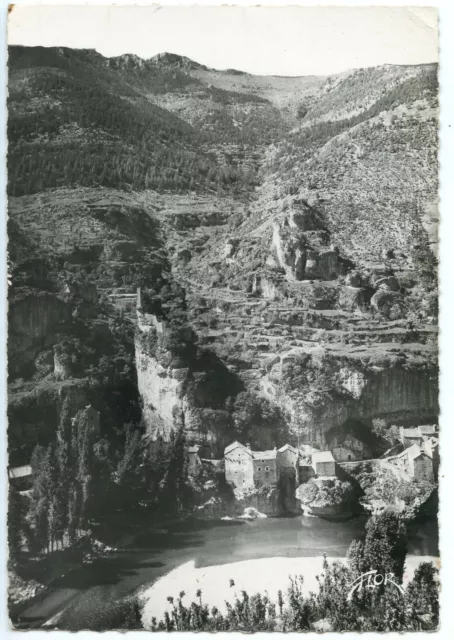 Cpsm / Carte Postale / Les Gorges Du Tarn Castelbouc + Cachet