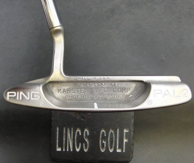 Refurbished & Paint Filled Ping Pal 4 Putter Steel Shaft 89cm Length Royal Grip Refurbished & Paint Filled Ping Pal 4 Putter Steel Shaft 89cm Length Royal Grip