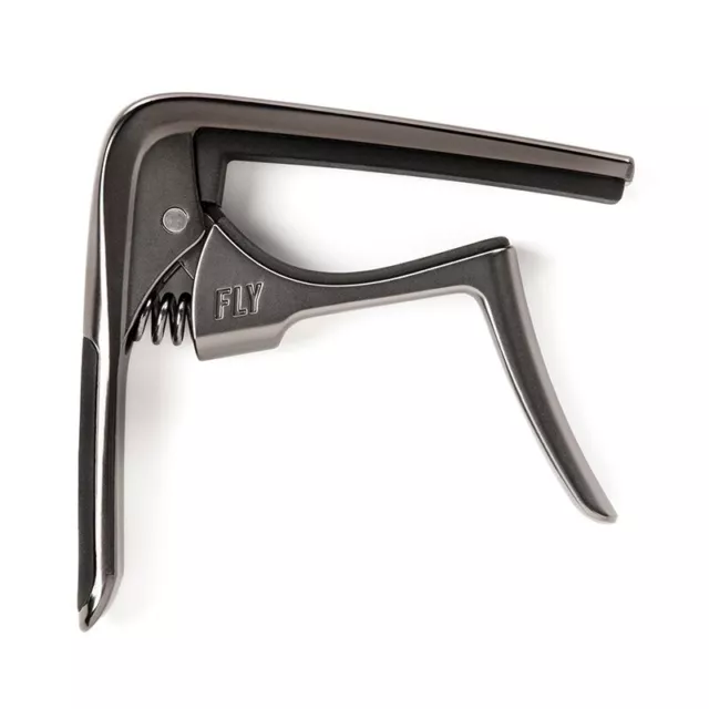 Dunlop JD 63CGM Electric / Acoustic Curved Trigger Fly Capo In Gun Metal