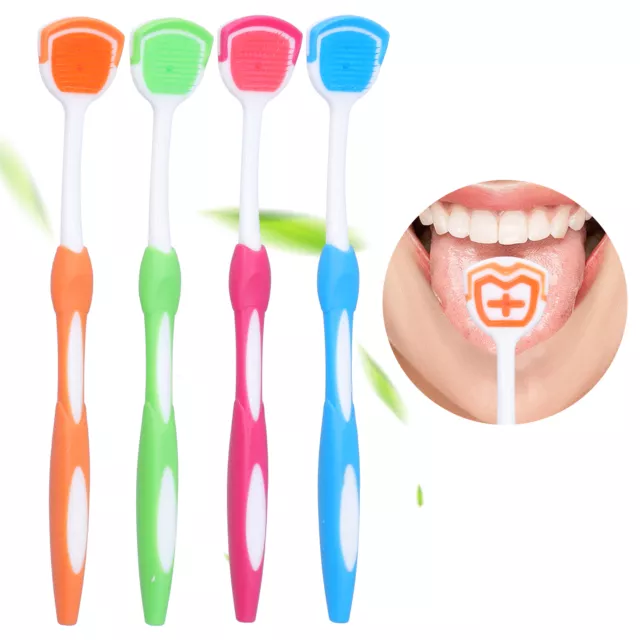 Orabrush Tongue Scraper, Tongue Cleaner Helps Fight Bad Breath,4 Tongue Scraper 3