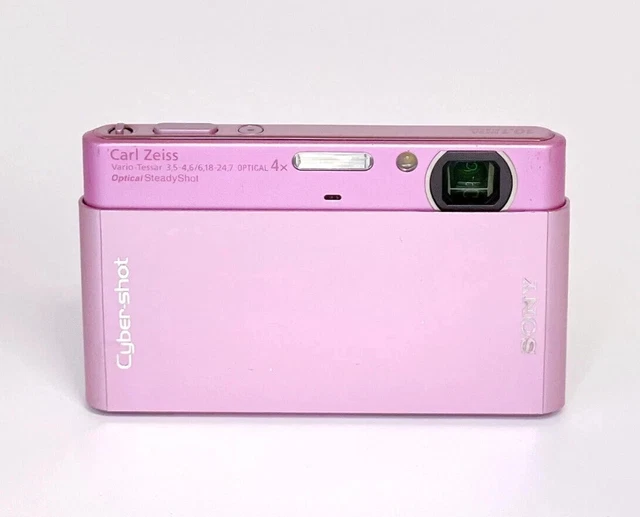 SONY DSC-T77 DIGITAL Camera Pink Cyber Shot 4.0x Optical
