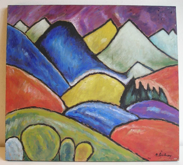 PAESAGGIO MONTANARO LANDSCHAFT OBERSTDORF Avanguardia russa Russian avantgarde