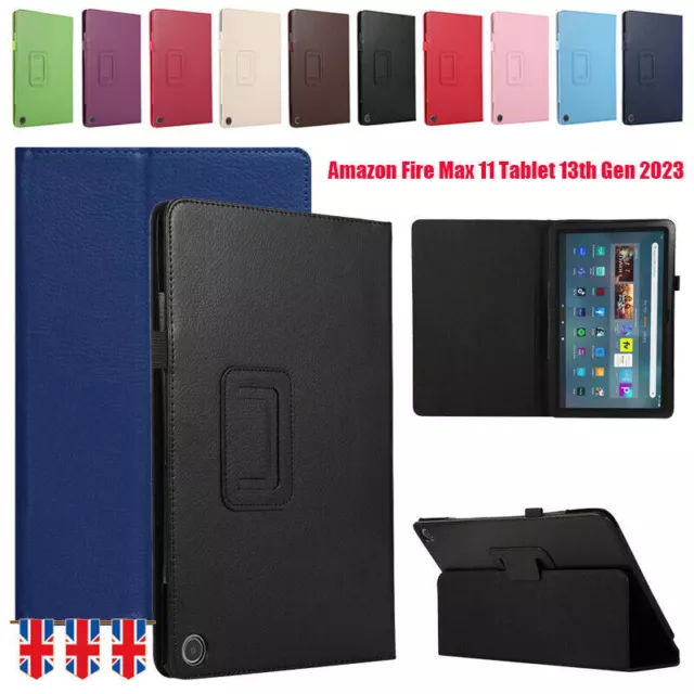 For Amazon Kindle Fire Max 11 2023 Smart Leather Stand Flip Case Cover