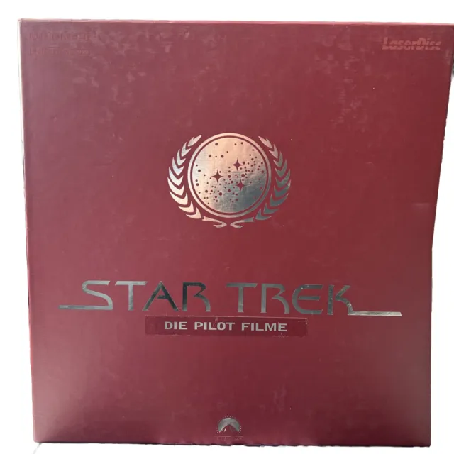 Star Trek Laserdisc Box die Pilotfilme Pioneer 4 Disc  Englisch Mega sehr selten