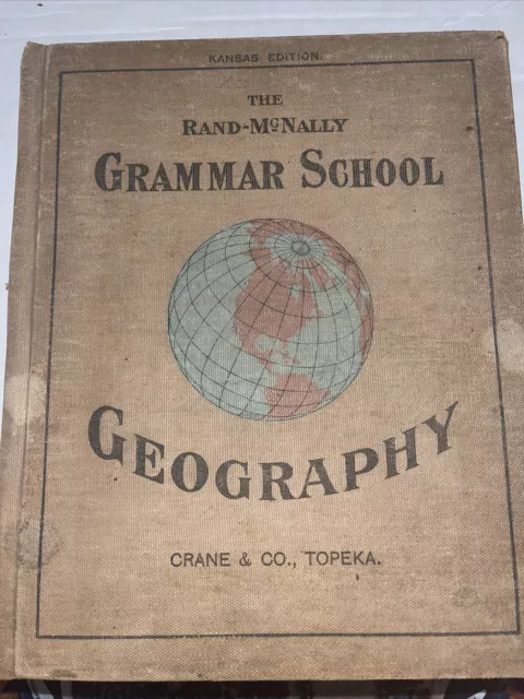 rand-mcnally grammar school geography 1895 kansas edition