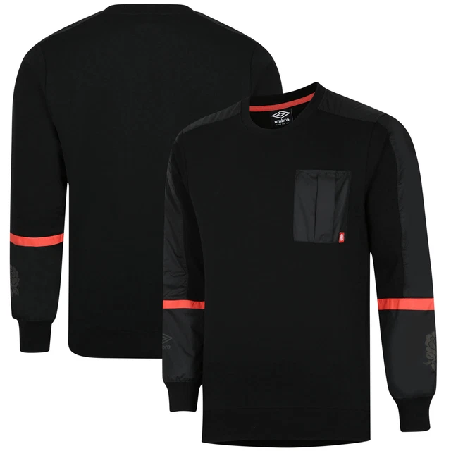 Felpa Felpa Top England Umbro Rugby Icon II Contrasto Camicia - Uomo