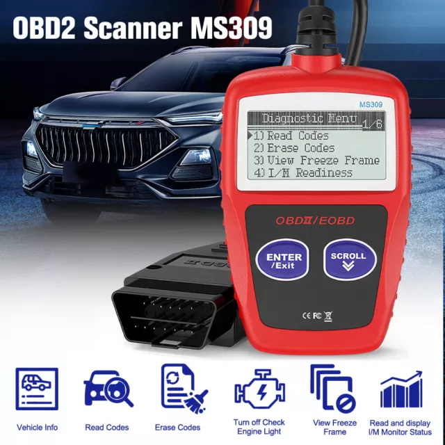 MS309 Universal OBD2 Scanner Tool Car Engine Fault CAN Diagnostic Scan Tool Au