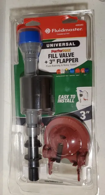 Válvula de llenado de inodoro y aleta de 3" Fluidmaster PerforMax
