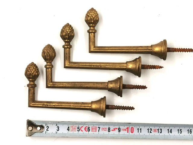 2 ANCIENNES EMBRASSES de rideaux en laiton lot 8 EUR 8,00 - FR