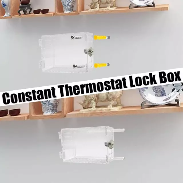 Scatola di copertura termostato in plastica trasparente con blocco chiave, grande prova manomissione, taglia' C6F3