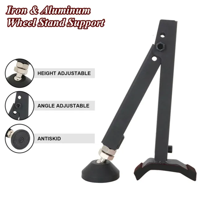 Folding Aluminum Motorcycle Wheel Single Sided Paddock Support Stand Tire Repair