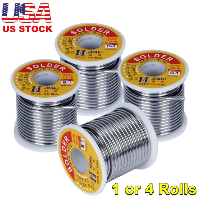 60/40 Solder for Stained Glass, 1/8(3mm) Dia, 1 lb Spool