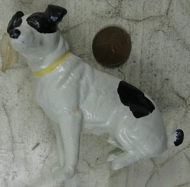 Vintage 1930's Cast Lead RCA Victor Dog Paperweight