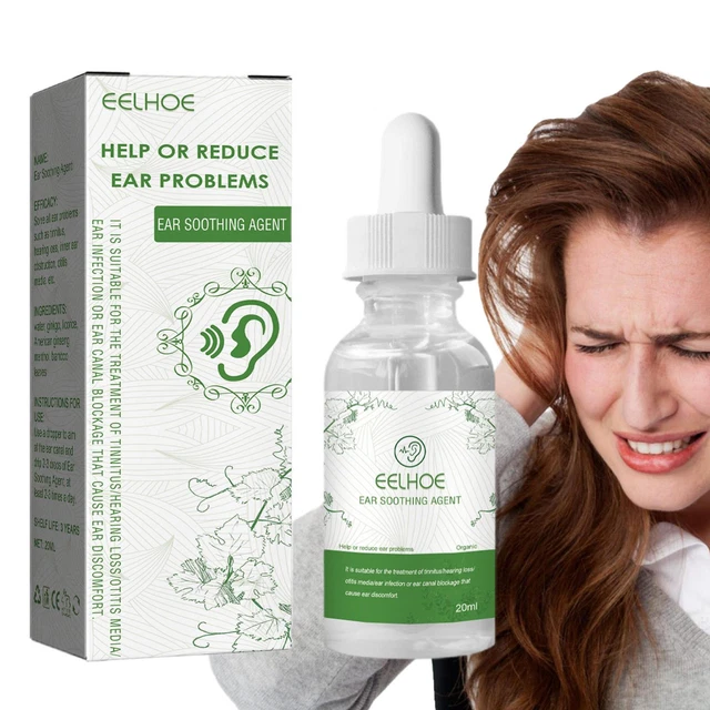 Gotas de hierbas de 20 ml para el tinnitus, solución para detener el tinnitus suplemento de salud del oído