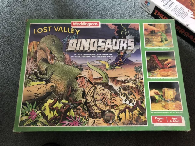 Lost Valley of the Dinosaurs adventure board game from 1985 (waddingtons)