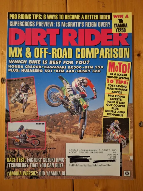 Vintage March 95 Dirt Rider Magazine Off Road Motorcycle Yamaha Suzuki Kawasaki