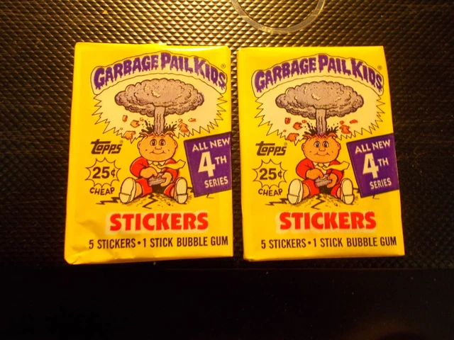 1986 Topps GPK Garbage Pail Kids 4th Series Pack OS unopened 2 packs