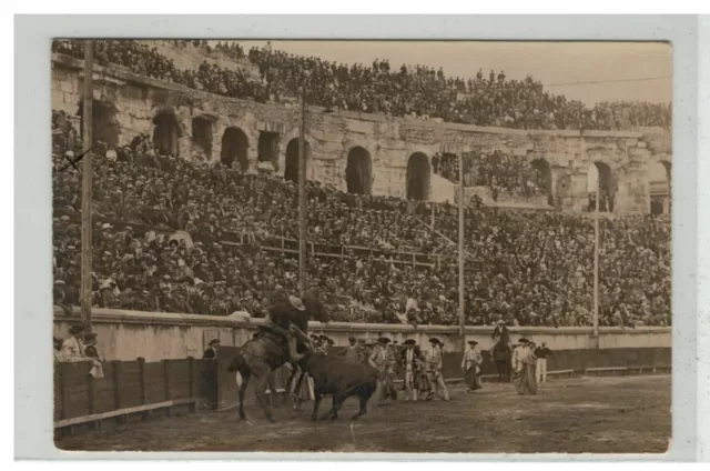 30 Nimes #15078 Corrida Tauromachie Carte Photo Arenes